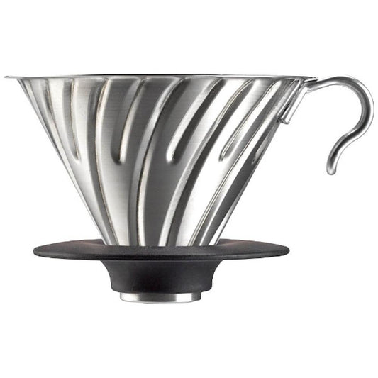 HARIO V60 メタル コーヒードリッパー コーヒードリップ 1～4杯用 ヘアラインシルバー VDM-02MB ハリオ